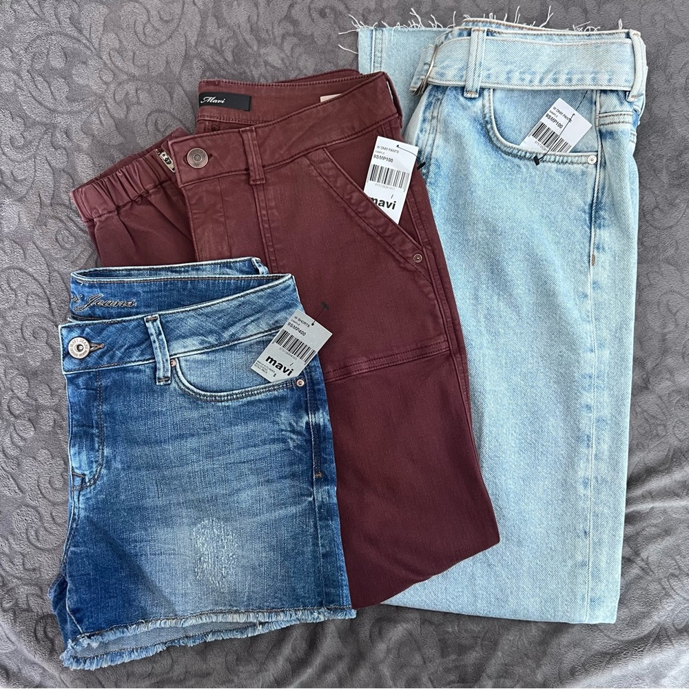 2 pair of jeans and 1 shorts New with tags Mavi Jeans, Joggers and shorts